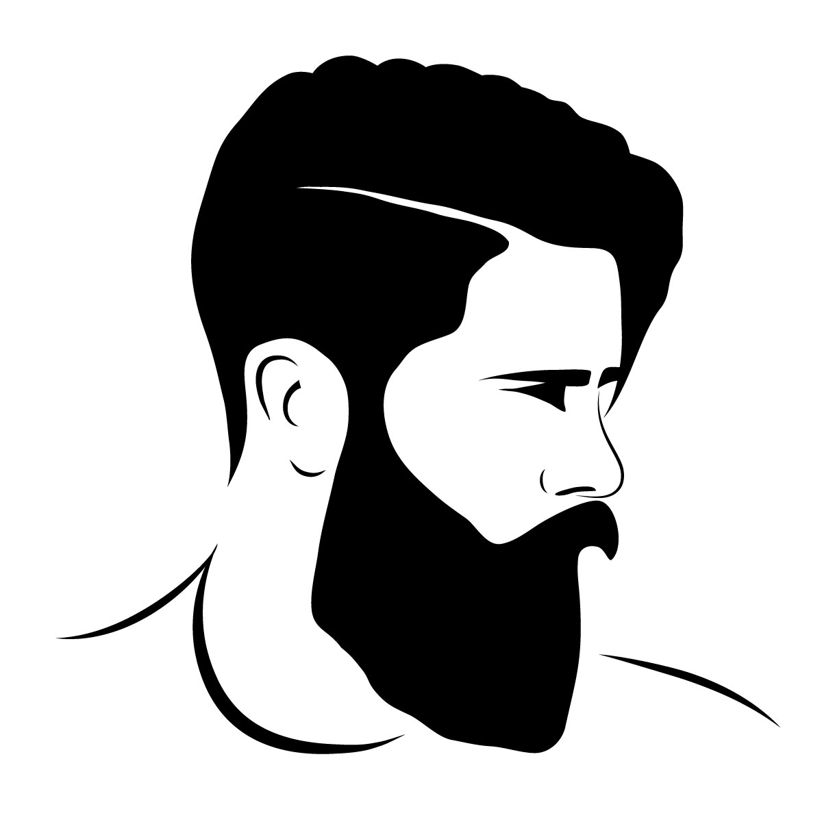 ikon mand med skæg - skægolie