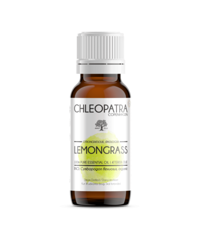 chleopatra citrongræsolie lemongrass oil økologisk-cymbopogon-flexuosus æterisk olie 10ml
