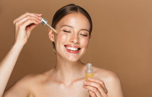 oil cleansing method - woman with oil face